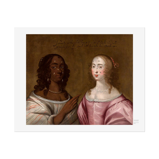 Double portrait of two women with Face Patches, Unknown artist (1600s)