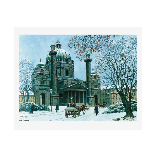 Adolf Hitler: The Karlskirche in Winter (1912)